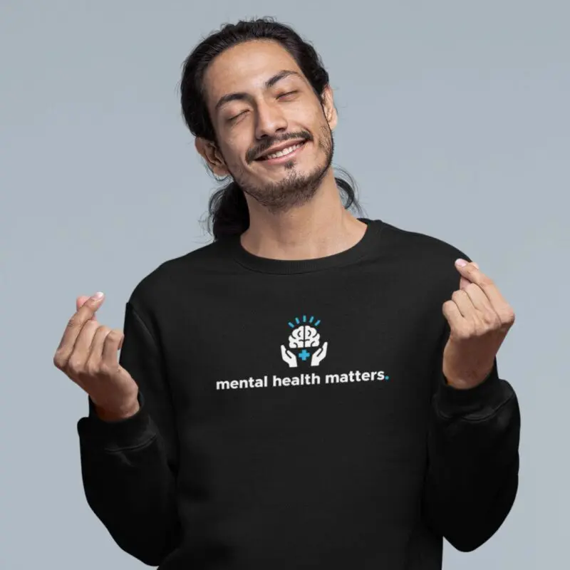 "Mental Health Matters. Crewneck Sweatshirt" Sweatshirt by MMH Statement Apparel