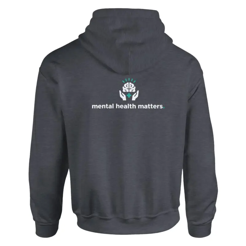 "Mental Health Matters. Pullover Hoodie" Hoodie by MMH Statement Apparel
