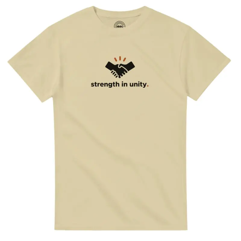 "Strength in Unity. Heavyweight Crewneck T-shirt" T-shirt by MMH Statement Apparel