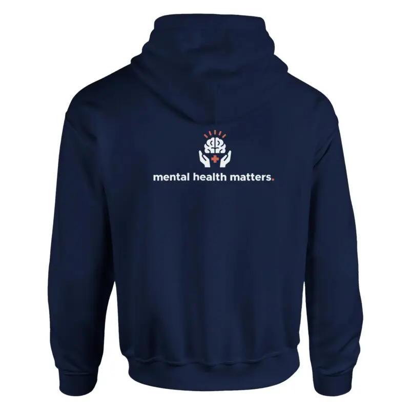 Navy Hoodie - "Mental Health Matters - Hoodie" by MMH Statement Apparel