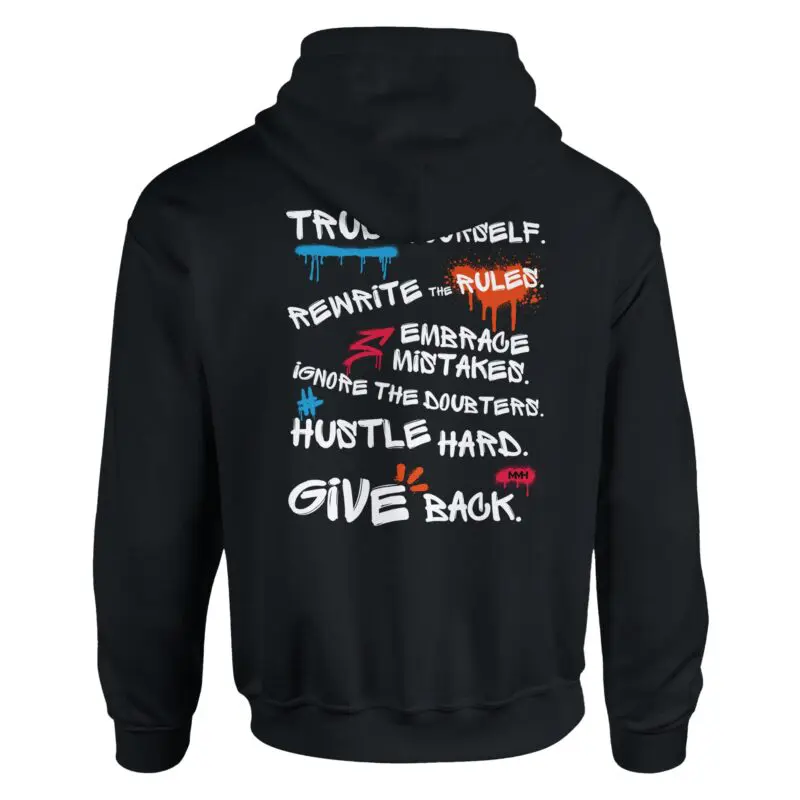 "Life Rules Pullover Hoodie" Hoodie by MMH Statement Apparel
