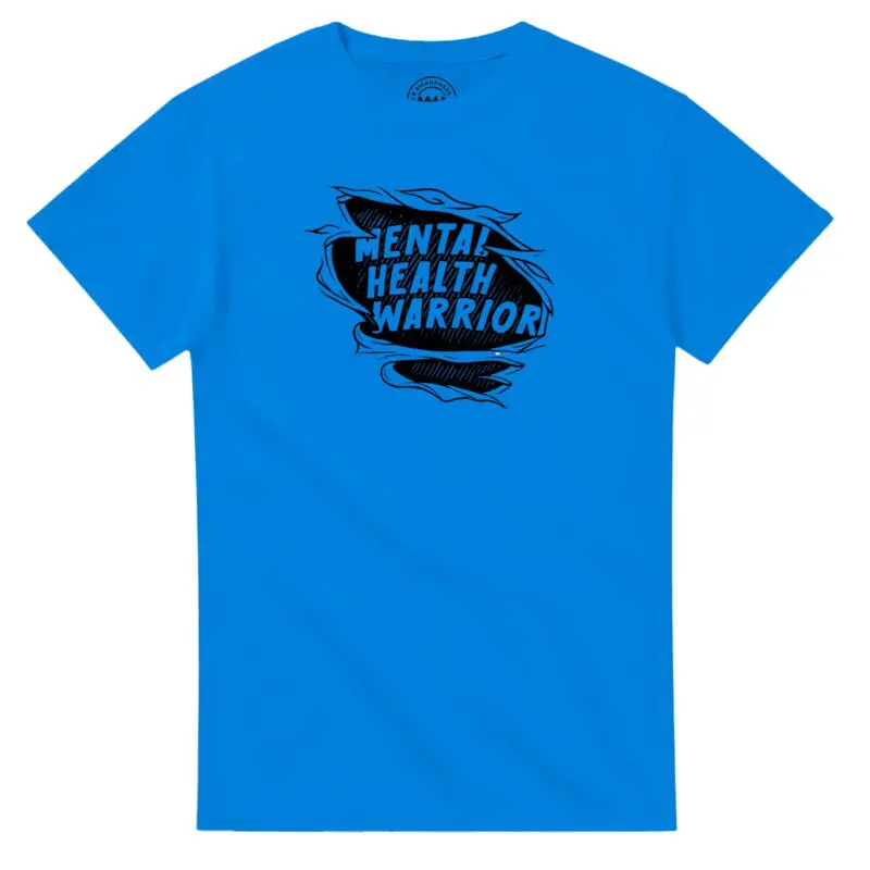 Royal T-shirt - "Mental Health Warrior Tee" by MMH Statement Apparel