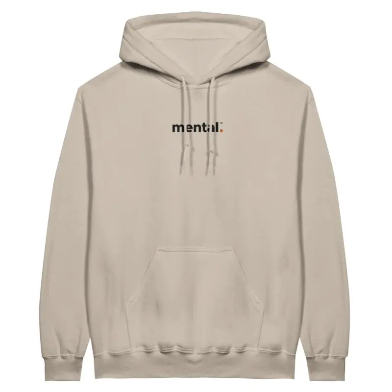 Sand Hoodie - "mental.™ - Hoodie (Calm)" by MMH Statement Apparel