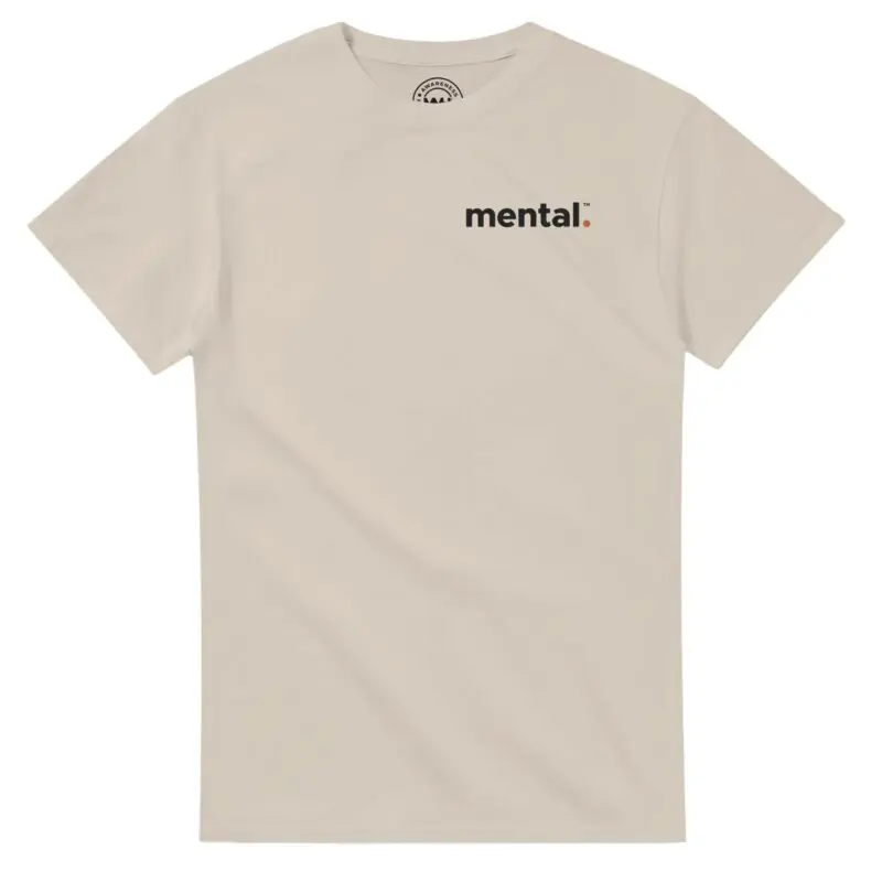 Sand T-shirt - "mental.™ Tee (Calm)" by MMH Statement Apparel