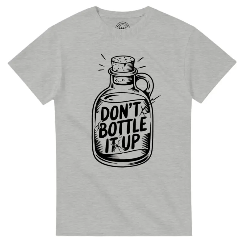 Ash T-shirt - "Don’t Bottle It Up Tee" by MMH Statement Apparel