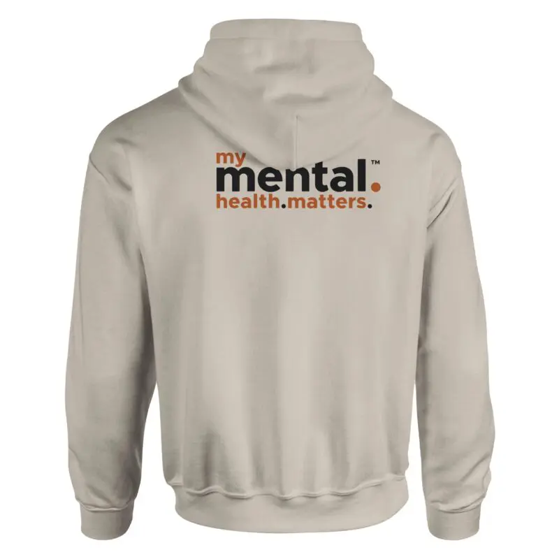 Sand Hoodie - "My Mental Health Matters – Advocate Hoodie (Calm)" by MMH Statement Apparel