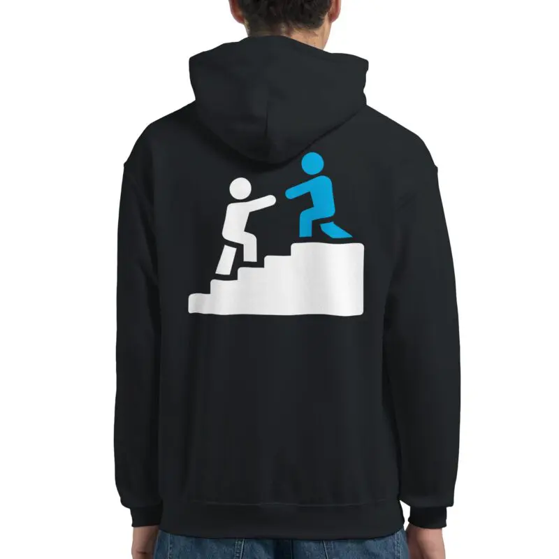 Black Hoodie - "Lift Others, Rise Together ICON Hoodie" by MMH Statement Apparel