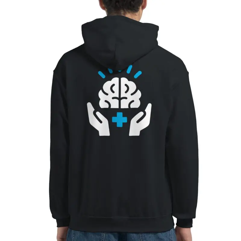 Black Hoodie - "Mental Health Matters ICON Hoodie" by MMH Statement Apparel