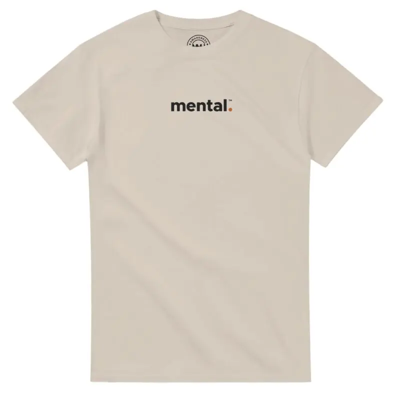 Sand T-shirt - "mental.™ Tee (Centre - Calm)" by MMH Statement Apparel