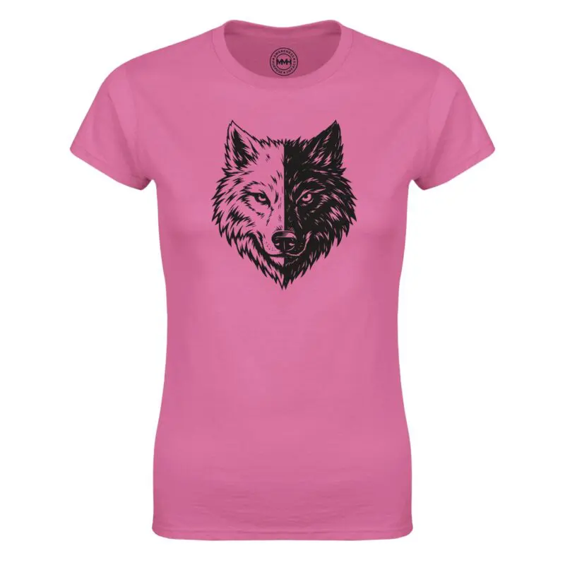 Azalea T-shirt - "Two Wolves Graphic Women's T-shirt" by MMH Statement Apparel