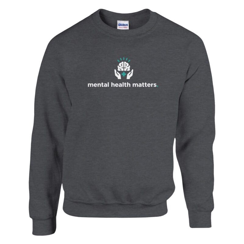 "Mental Health Matters. Crewneck Sweatshirt" Sweatshirt by MMH Statement Apparel