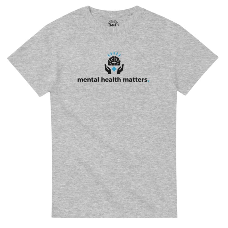 Ash T-shirt - "Mental Health Matters - Tee" by MMH Statement Apparel