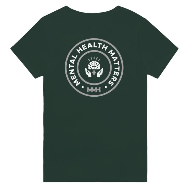 "Mental Health Matters 2.0. Heavyweight Crewneck T-shirt" T-shirt by MMH Statement Apparel