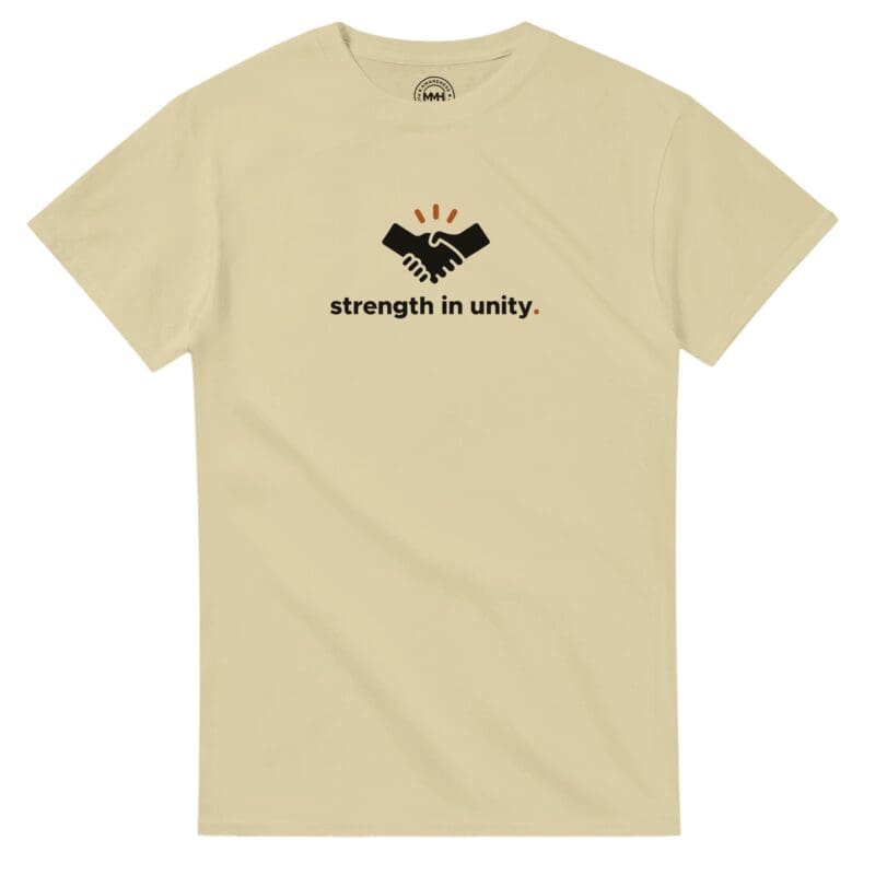 "Strength in Unity. Heavyweight Crewneck T-shirt" T-shirt by MMH Statement Apparel