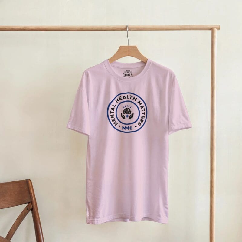 "Mental Health Matters 2.0 T-shirt - Calm Colours" T-shirt by MMH Statement Apparel