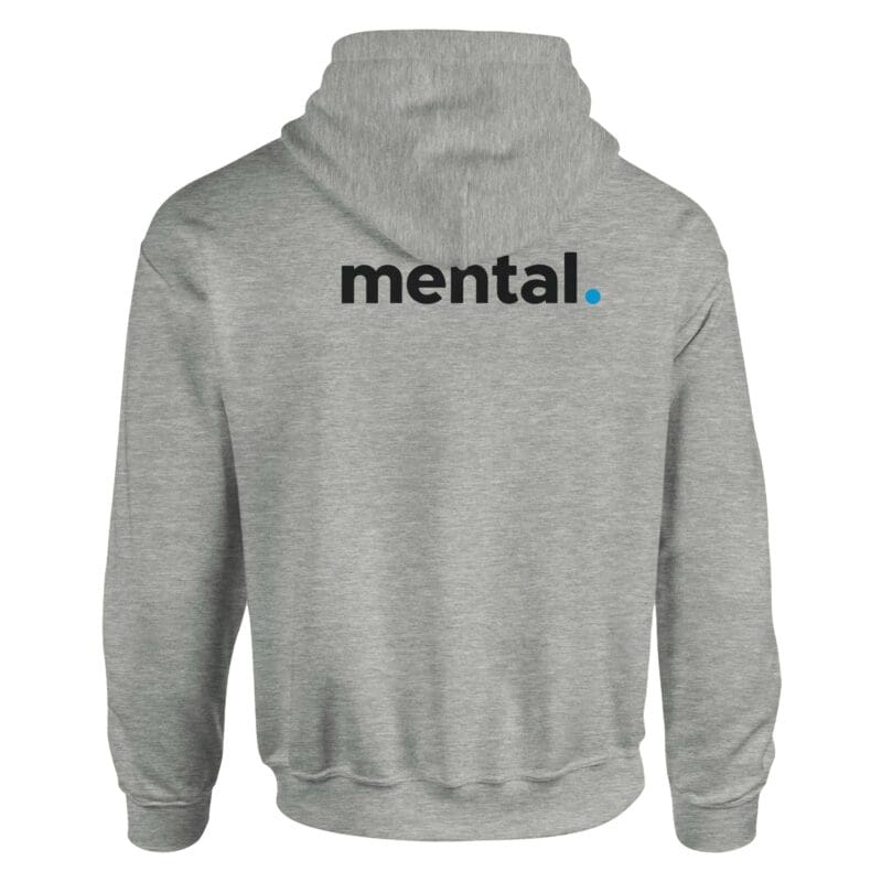 Ash Hoodie - "mental.™ - Advocate Hoodie (Classic)" by MMH Statement Apparel